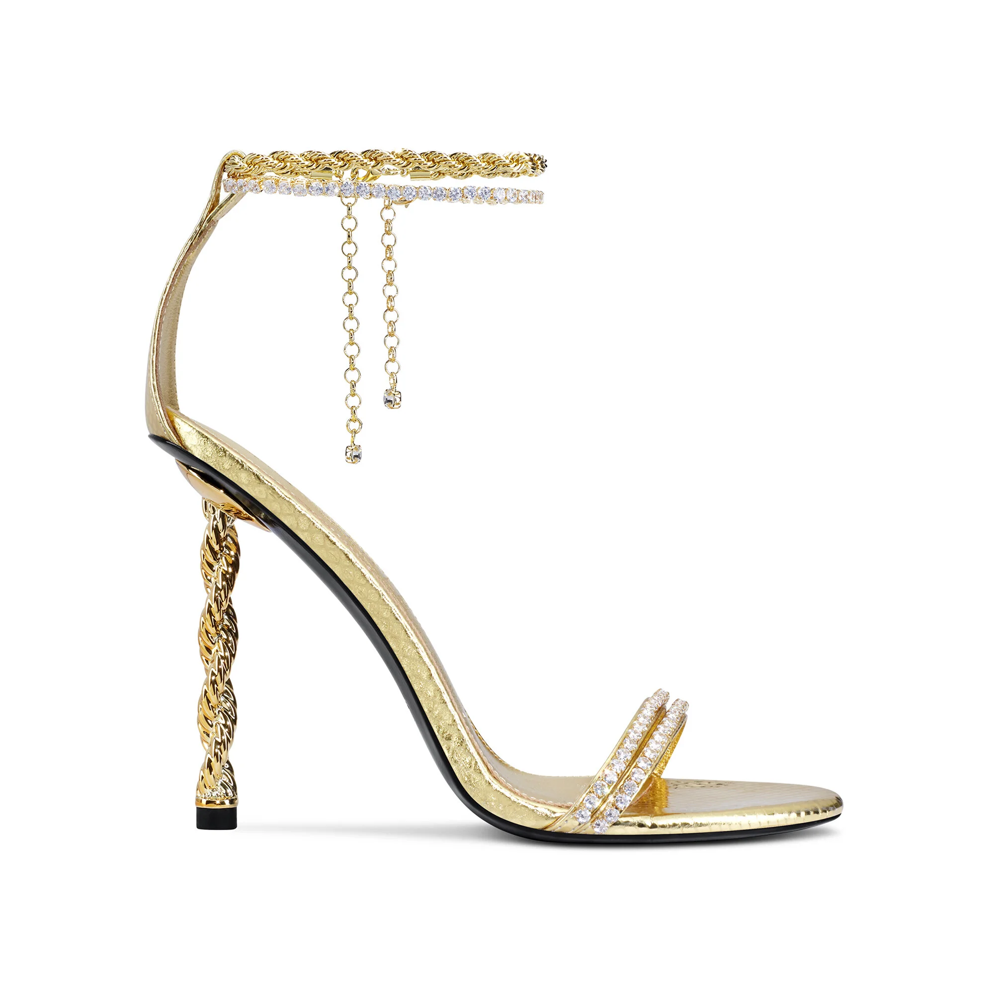 ROPE CHAIN SANDAL GOLD IAMJENNIFERLE.COM